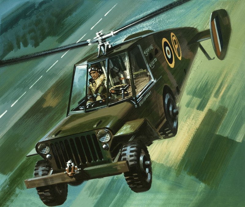 Inn i det blå: Den flyvende jeepen av Wilf (20th century) Hardy