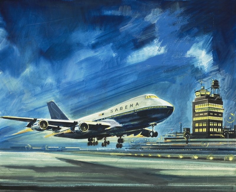 Sabena. Passasjerfly av Wilf (20th century) Hardy