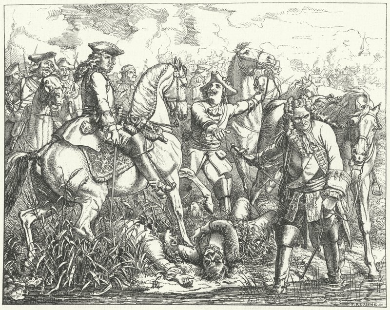 Fangst av marskalk Tallard i slaget ved Blenheim, 1704 av Wilhelm Camphausen
