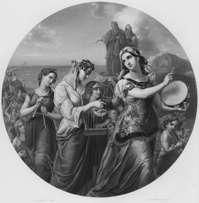 Miriam, fra bildet i Royal Collection (gravering) av Wilhelm Hensel