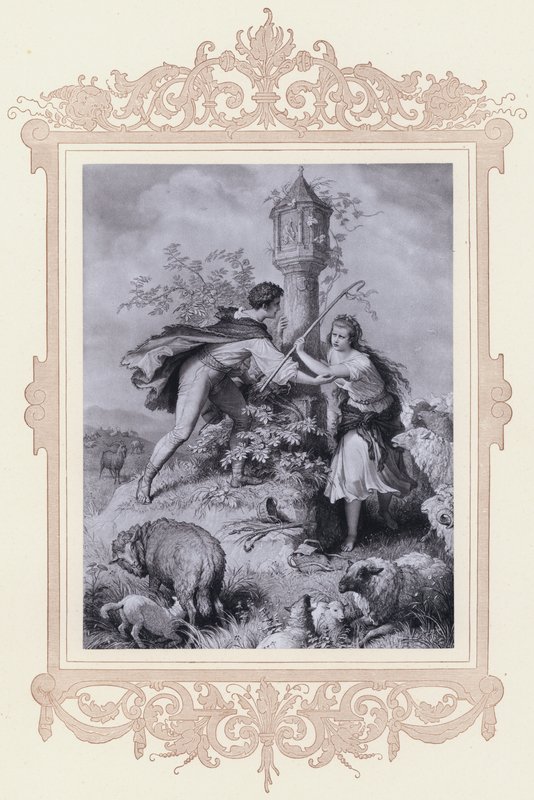 Haideroslein (litho) av Wilhelm von (after) Kaulbach