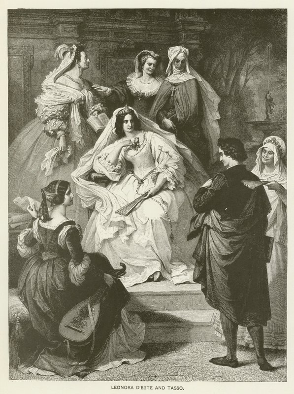 Leonora dEste og Tasso av Wilhelm von Kaulbach