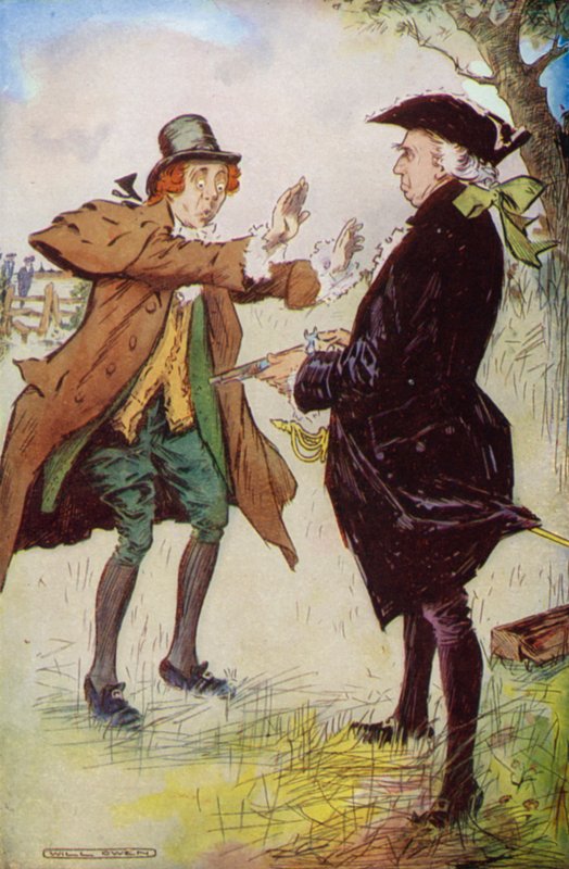 Duellen (fargelitho) av Will Owen