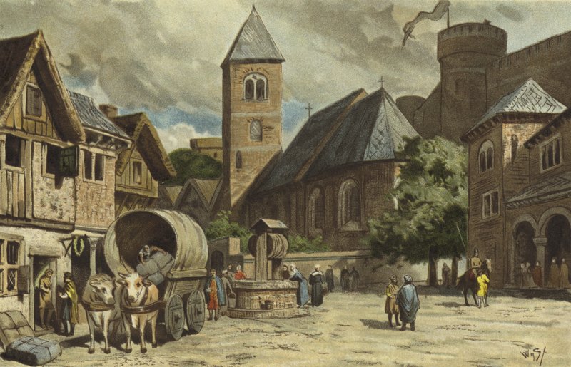 Gatebilde, Nederland, 1000-tallet av Willem II Steelink