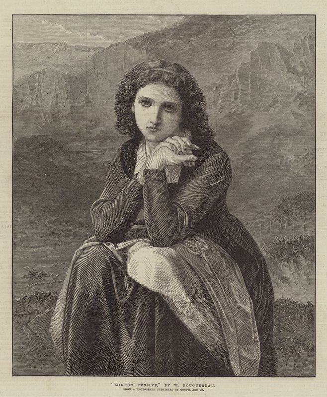 Søt ettertenksom av William Adolphe Bouguereau