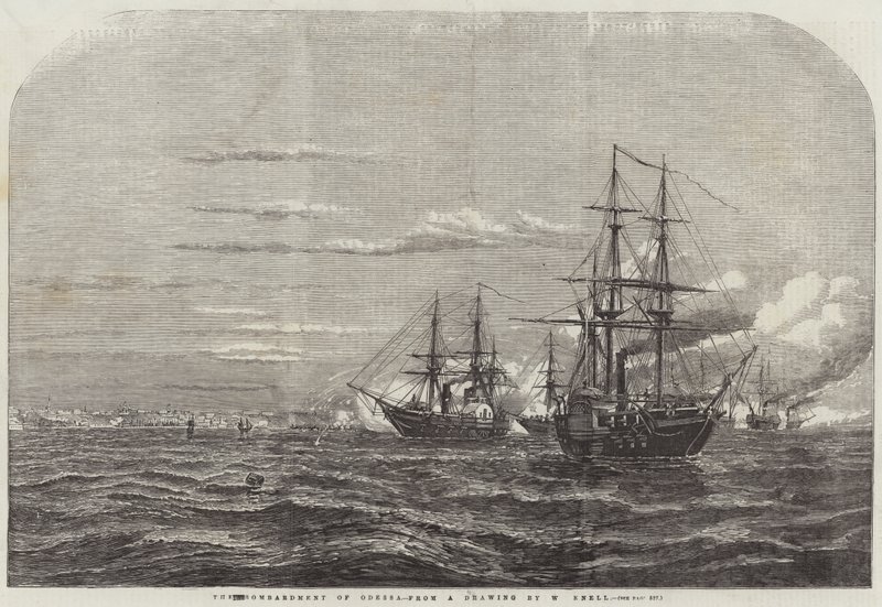 Bombardementet av Odessa av William Adolphus Knell