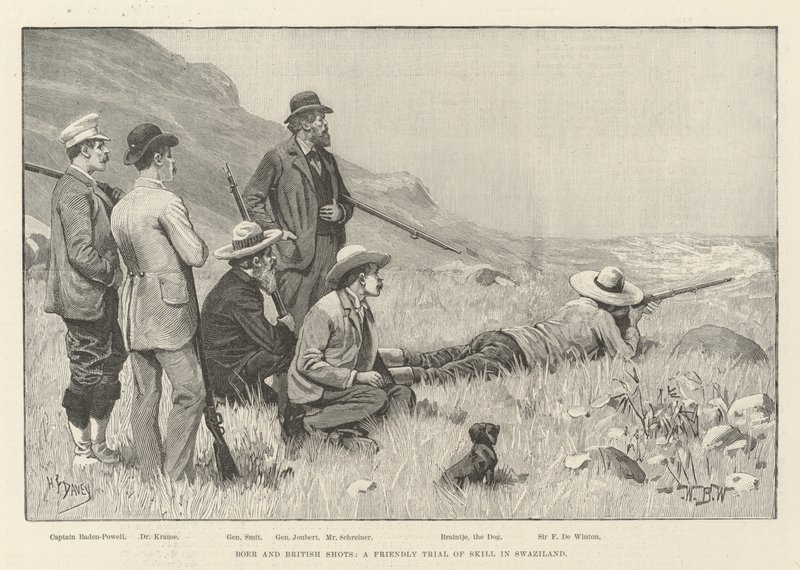 Boer and British Shots, en vennlig prøve av ferdigheter i Swaziland av William Barnes Wollen