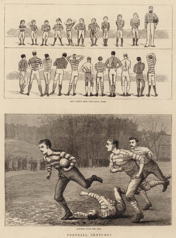 Fotballskisser av William Barnes Wollen