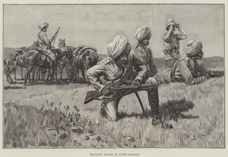 Militærpolitiet i Øvre Burmah av William Barnes Wollen