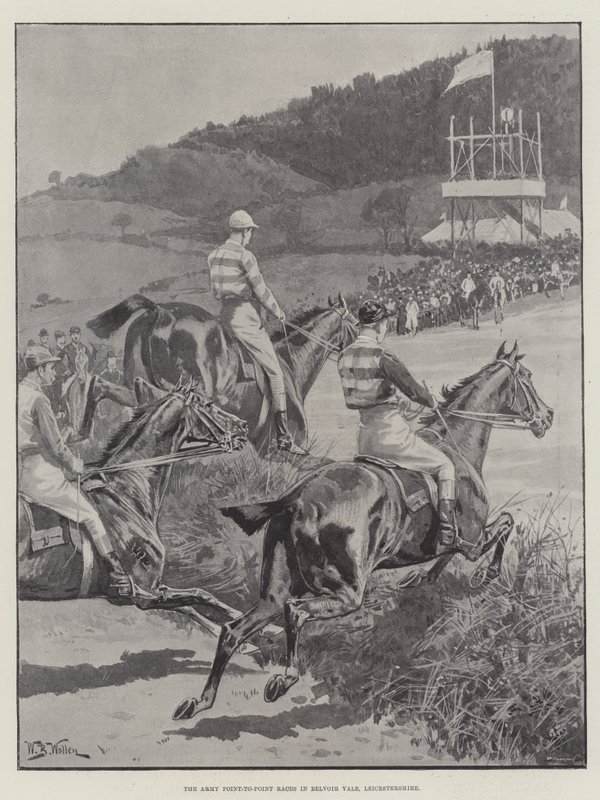 Army Point-to-Point Races i Belvoir Vale, Leicestershire av William Barnes Wollen