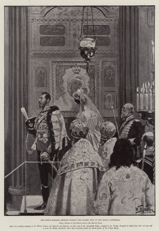 Bryllupet til Nicholas II, tsar av Russland av William Barnes Wollen