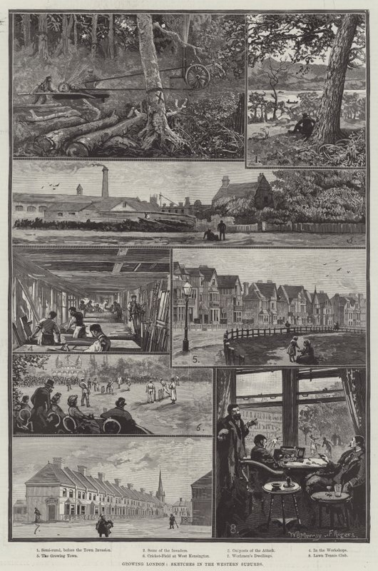 Growing London, Sketches in the Western Suburbs av William Bazett Murray