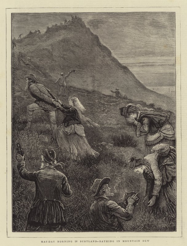 mai-dag morgen i Skottland, bading i Mountain Dew av William Bazett Murray