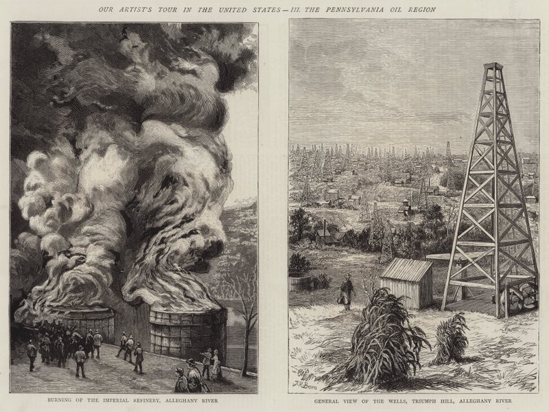 Vår artistturné i USA, III, Pennsylvania Oil Region av William Bazett Murray