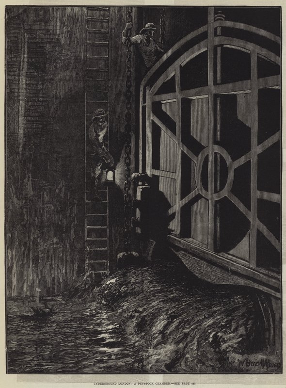 Underground London, et Penstock-kammer av William Bazett Murray