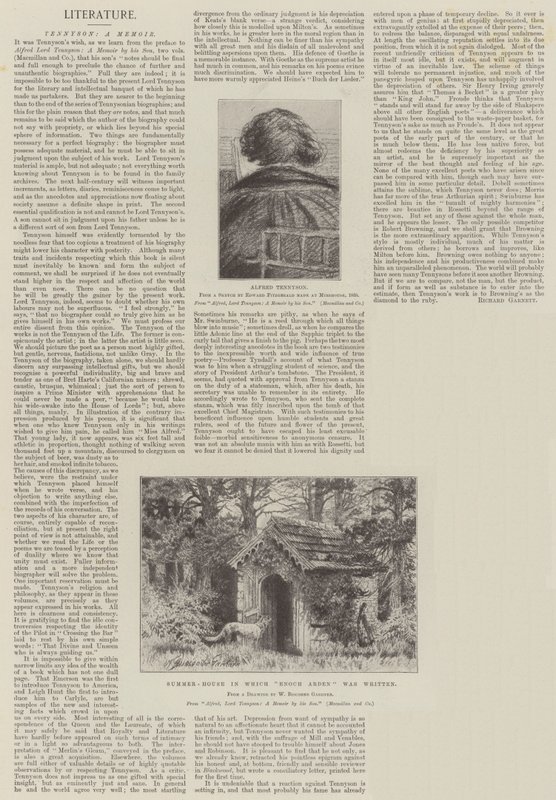Tennyson, et memoar av William Biscombe Gardner