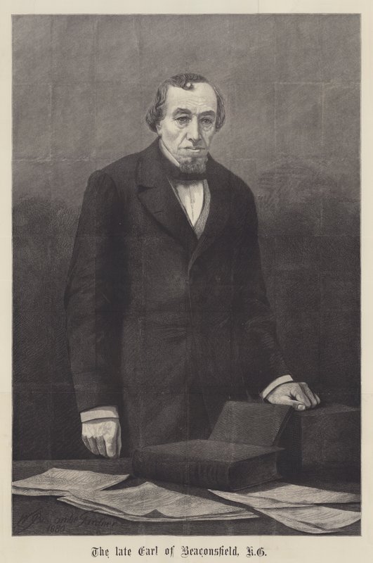 Den avdøde jarlen av Beaconsfield, KG av William Biscombe Gardner