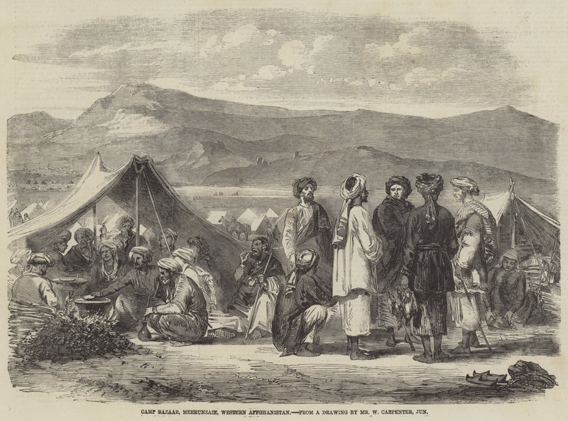 Camp Bazaar, Meerut, Vest-Afghanistan av William Carpenter