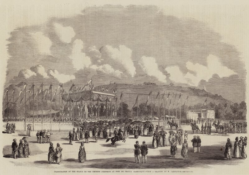 Innvielse av statuen til keiserinne Josephine ved Fort de France, Martinique av William Carpenter