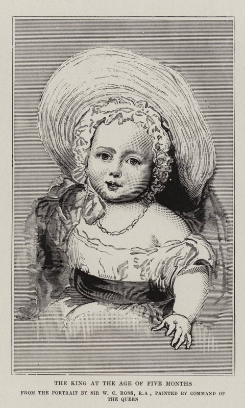 Kongen i en alder av fem måneder av William Charles Ross