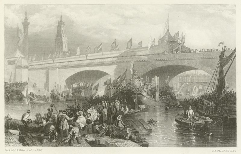 Åpningen av New London Bridge av Clarkson Frederick Stanfield