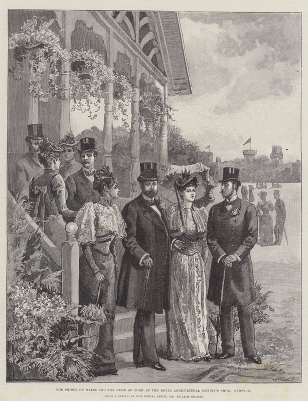 Prinsen av Wales og hertugen av York på Royal Agricultural Society