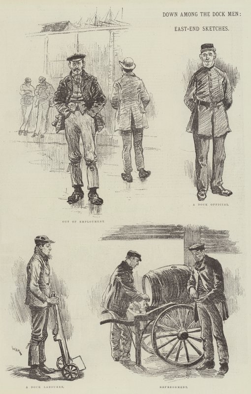 Down among the Dock Men, East-End Sketches av William Douglas Almond
