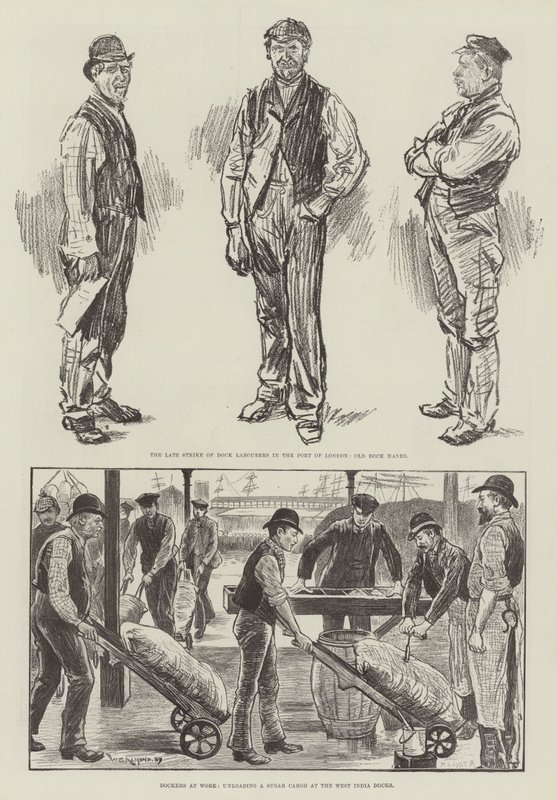 London Dock Strike fra 1889 av William Douglas Almond