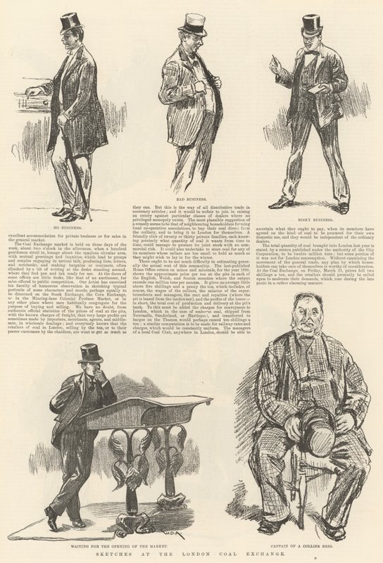 Skisser på London Coal Exchange av William Douglas Almond