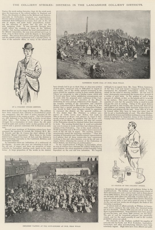 Colliery Strikes, nød i Lancashire Colliery Districts av William Douglas Almond