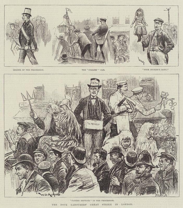 Havnearbeidernes store streik i London av William Douglas Almond
