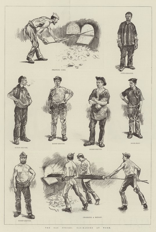 Gassstreiken, Gass-makers at Work av William Douglas Almond