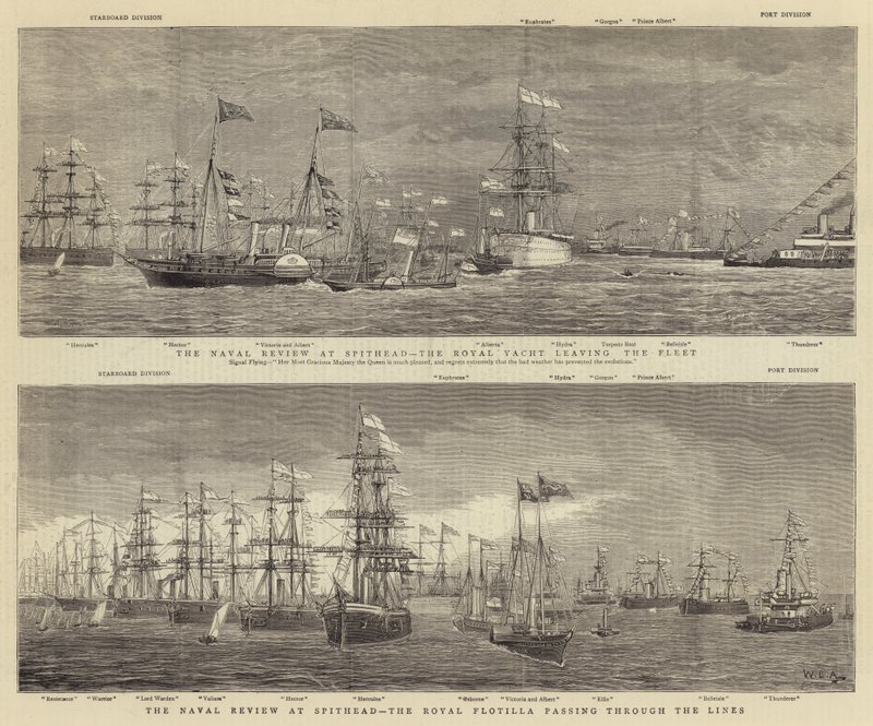 Naval Review på Spithead av William Edward Atkins