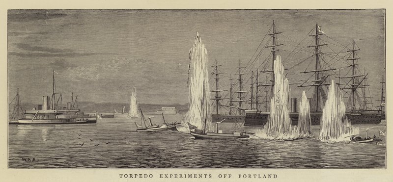 Torpedo-eksperimenter utenfor Portland av William Edward Atkins