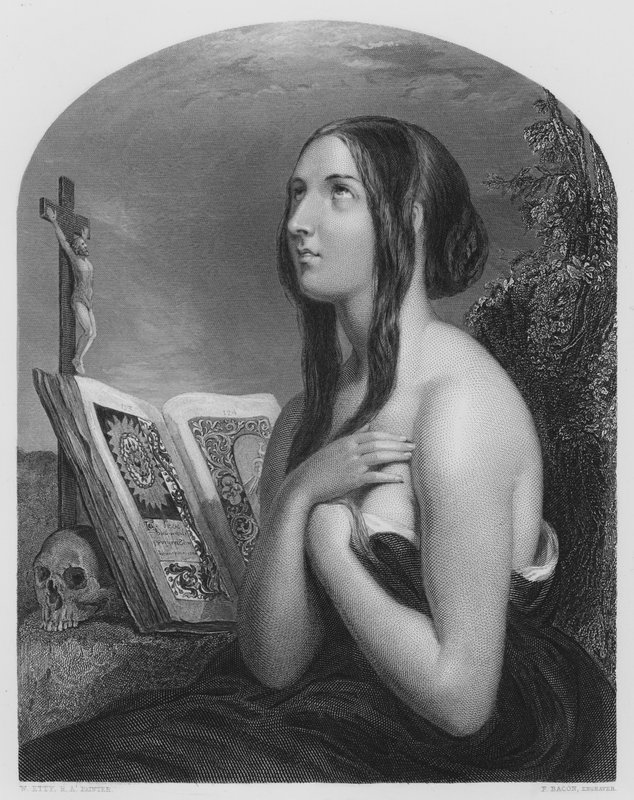 The Penitent, fra bildet i Vernon Gallery av William Etty