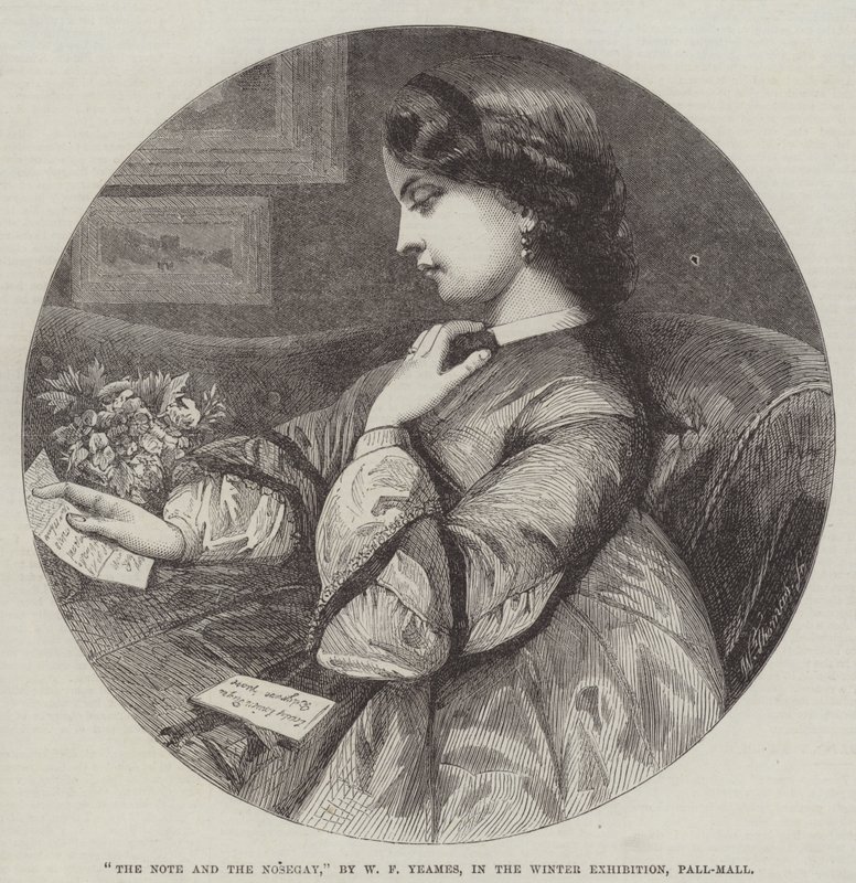 Note og Nosegay av William Frederick Yeames