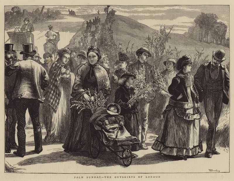Palmesøndag, utkanten av London av William III Bromley