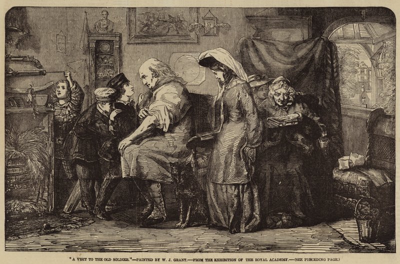 Et besøk hos den gamle soldaten av William James Grant