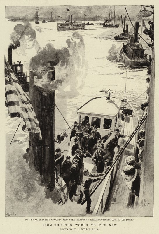 Fra den gamle verden til den nye av William Lionel Wyllie