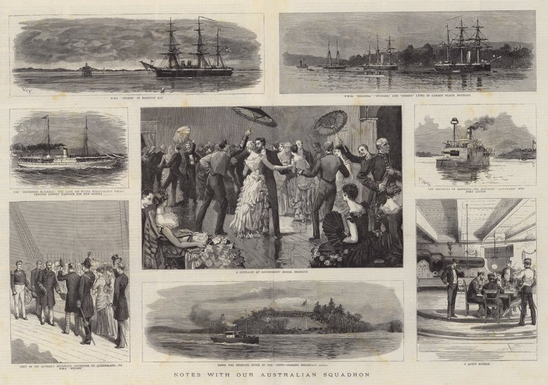 Notater med vår australske skvadron av William Lionel Wyllie