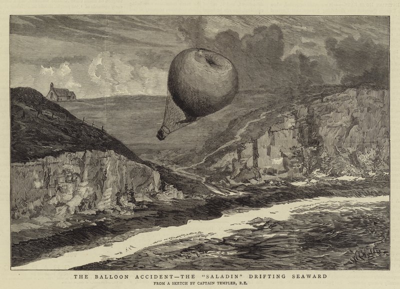 Ballongulykken, Saladin som driver mot havet av William Lionel Wyllie