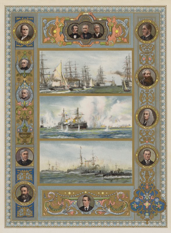 Dronningens jubileum (chromolitho) av William Lionel Wyllie
