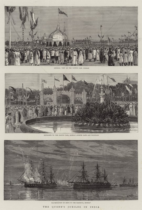Dronningens jubileum i India av William Lionel Wyllie