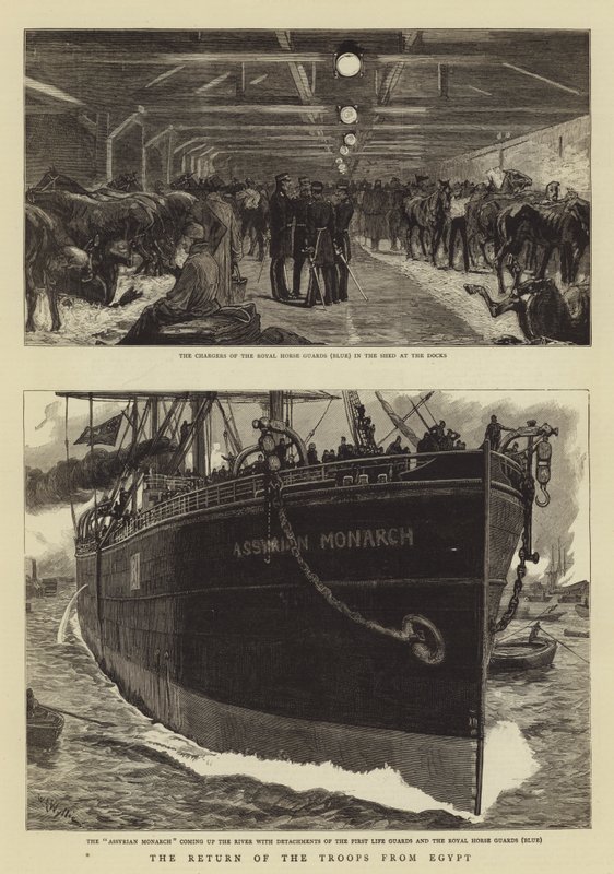 Troppenes retur fra Egypt av William Lionel Wyllie