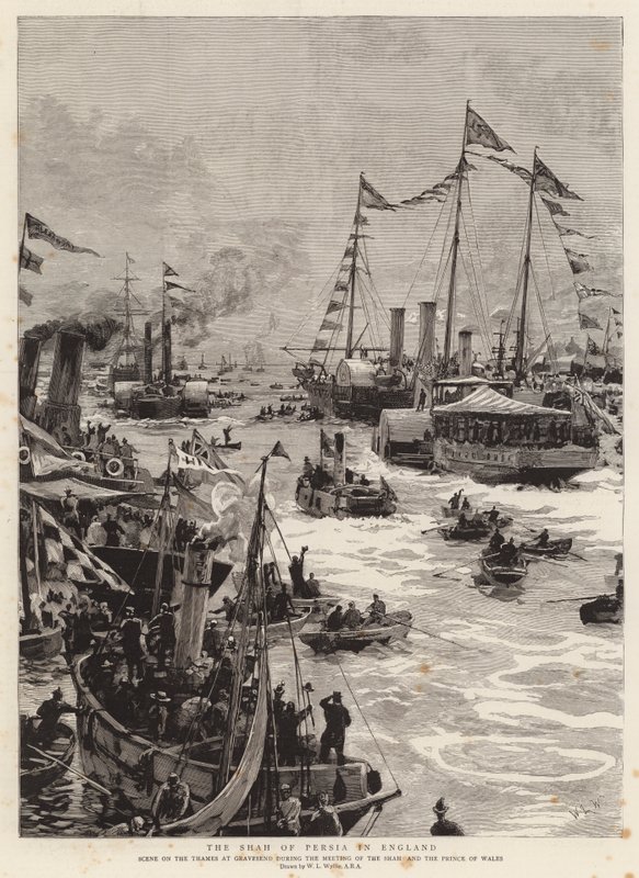 Sjahen av Persia i England av William Lionel Wyllie