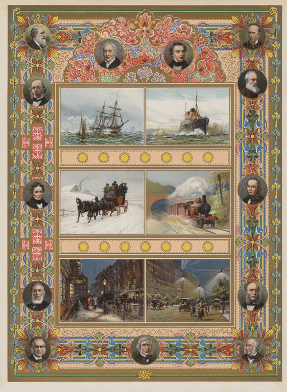 The Triumph of Steam and Electricity (chromolitho) av William Lionel Wyllie