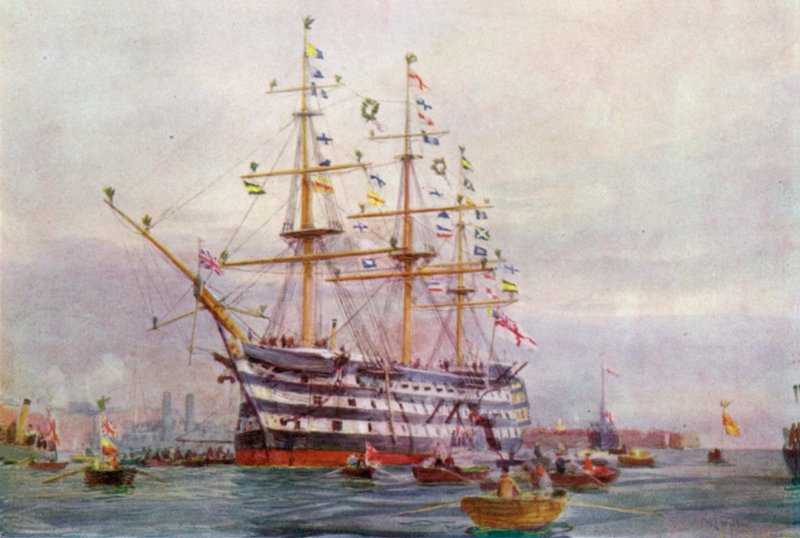 Et Trafalgar-jubileum av William Lionel Wyllie