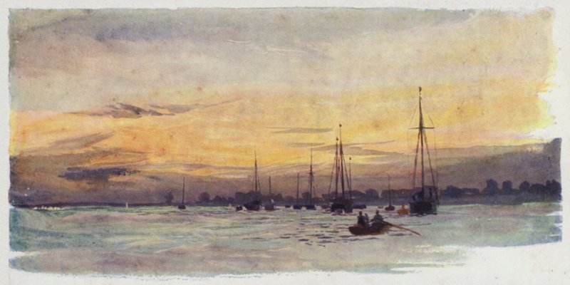 Burnham-on-Crouch, kveld av William Lionel Wyllie