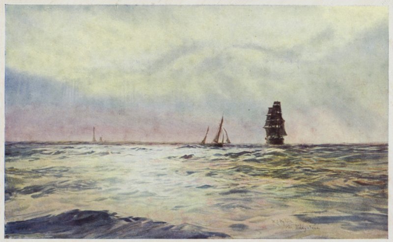 Eddystone fyrtårn av William Lionel Wyllie