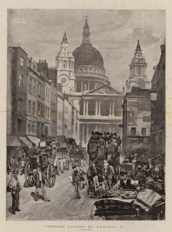Gjennom London av Omnibus, V av William Logsdail
